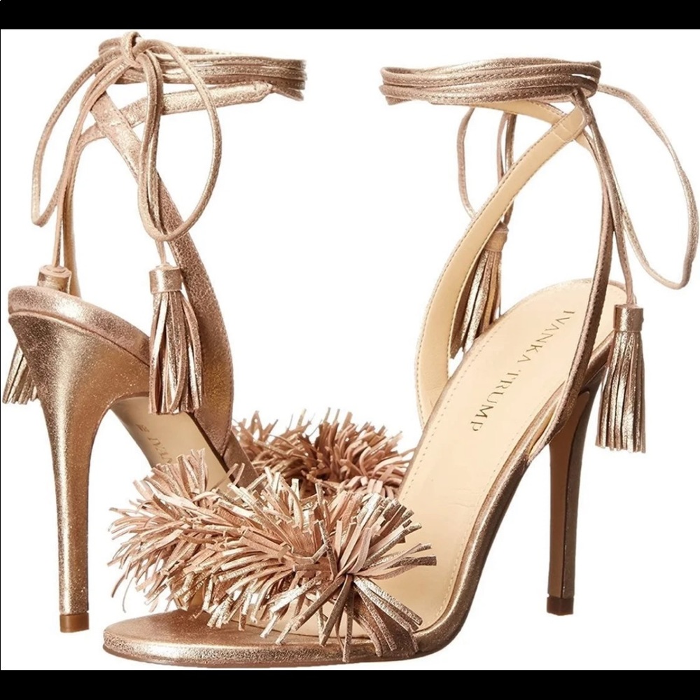Ivanka Trump Gold Heels